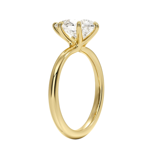 1 To 5 CT Lab Grown Pear Cut Diamond Manon Solitaire Ring in 10K/14K/18K Gold | Pooja Diamond | IGI Certified Lab Diamond