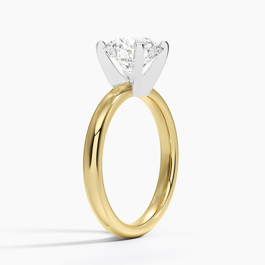 1 TO 5 CT Lab Grown Round Shape Diamond Solitaire Ring in 10K/14K/18K Gold | Classic Love Engagement Ring – Pooja Diamond | IGI Certified Lab Diamond