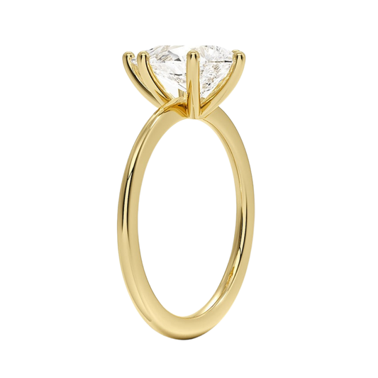 1 TO 5 CT Lab Grown Pear Cut Diamond Solitaire Ring in 10K/14K/18K Gold | Pooja Diamonds| IGI Certified Lab Diamond