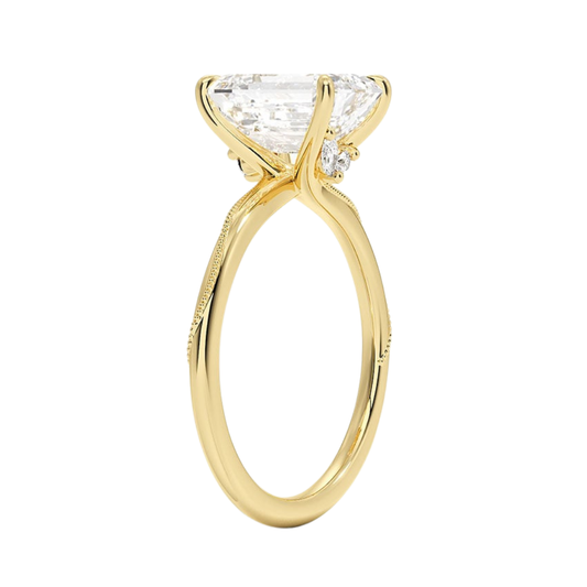 1 TO 5 CT Lab Grown Radiant Cut Diamond Ring in 10K/14K/18K Gold | Elegant Solitaire – Pooja Diamond|IGI Certified Lab Diamond