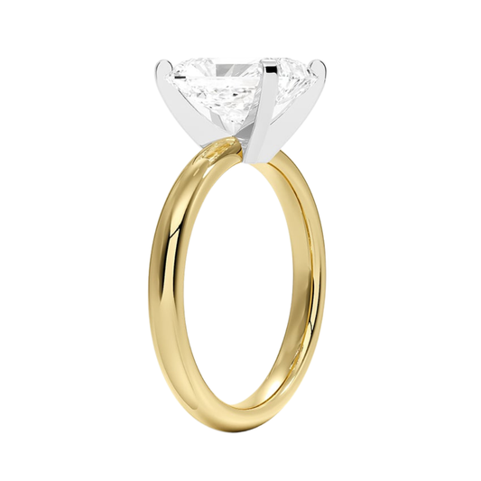 1 TO 5 CT Lab Grown Radiant Shape Diamond Solitaire Ring in 10K/14K/18K Gold | Classic Love Engagement Ring – Pooja Diamond | IGI Certified Lab Diamond